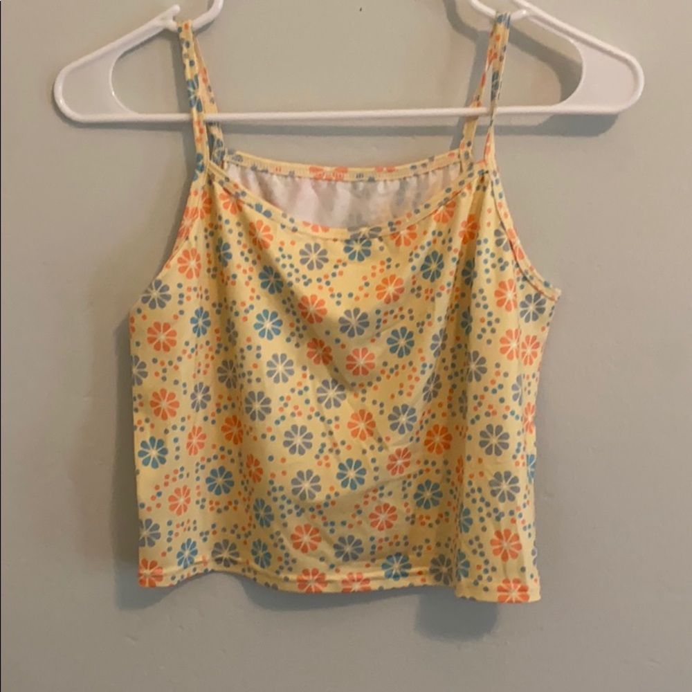 Brand new flower tank top (reversible)